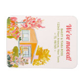 We've Moved Mid-Century Modern Fall Colors Magneet (Horizontaal)