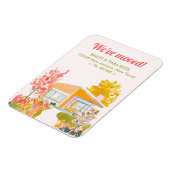 We've Moved Mid-Century Modern Fall Colors Magneet (Linkerzijde)