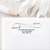 We've Moved Moving new address Etiket (Insitu)