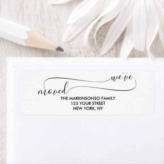 We've Moved Moving new address Etiket (Insitu)