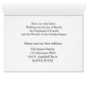 We've Moved - New Address Christmas Card (Binenzijde Horizontaal (Onderkant))