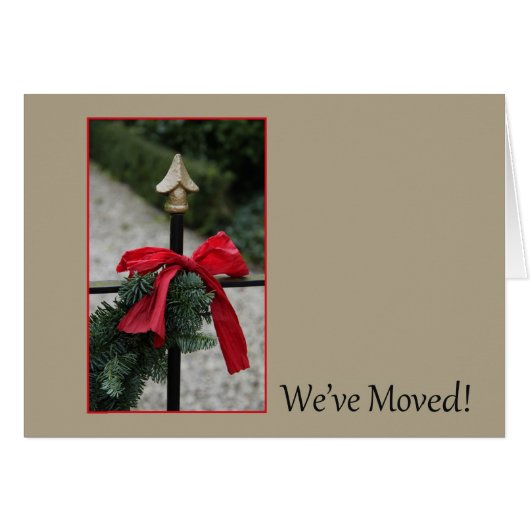 We've Moved - New Address Christmas Card (Voorkant Horizontaal)