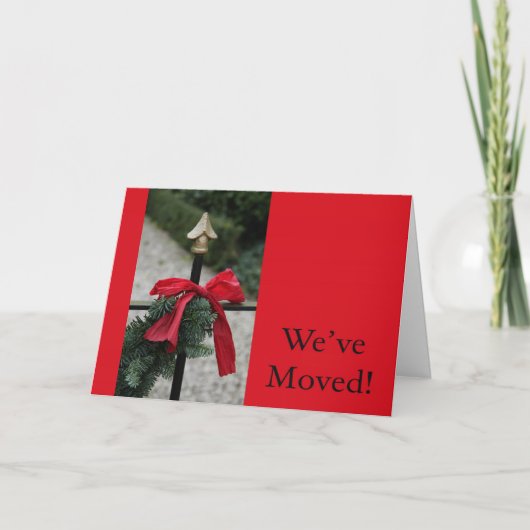 We've Moved - New Address Christmas Card Feestdagen Kaart (Voorkant)