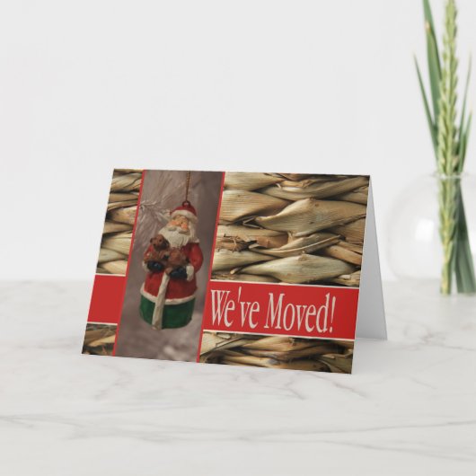 We've Moved - New Address Christmas Card Feestdagen Kaart (Voorkant)