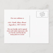 We've Moved - Red Home Sweet Home Vogels op een Le Aankondigingskaart (Achterkant)