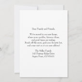 We've Moved Snowman Golfer Announcement Aankondiging (Achterkant)