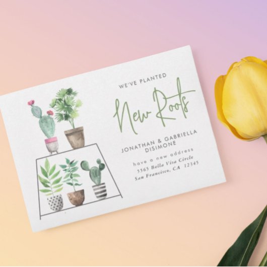 Weve Planted New Roots Plant Moving Aankondiging