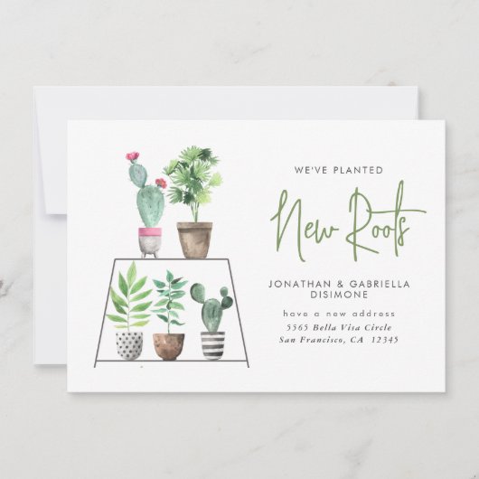 Weve Planted New Roots Plant Moving Aankondiging (Voorkant)