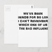 WEVE WAS VRIENDELIJK VOOR ZO LANG IK WIL ME HERINN BRIEFKAART (Voorkant / Achterkant)