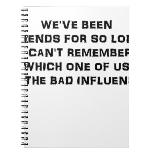 WEVE WAS VRIENDELIJK VOOR ZO LANG IK WIL ME HERINN NOTITIEBOEK (Voorkant)