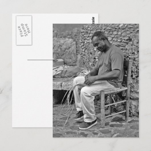 Weven Briefkaart (Voorkant / Achterkant)