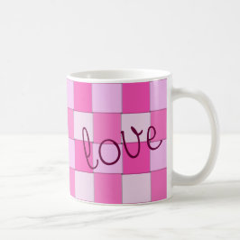 Weven Dag Roze met Liefde Koffiemok