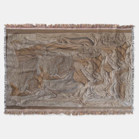 Weven deken gooien in een lederen textuur! (Voorkant)