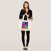 Weven in de Breeze Grote Tote Bag (Voorkant (model))