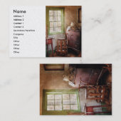 Weven - in het weershuisje visitekaartje (Voorkant / Achterkant)