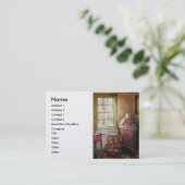 Weven - in het weershuisje visitekaartje (Staand voorkant)