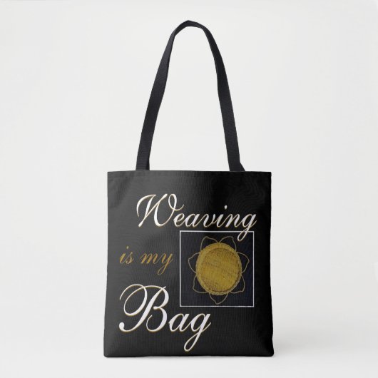 Weven is mijn Tasmanden Tote Bag (Voorkant)
