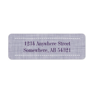 Weven linnen textiel in IndigoPaars Etiket