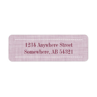 Weven linnen textiel in maroon Red Etiket