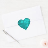 Weven, linten hart sticker (Envelop)
