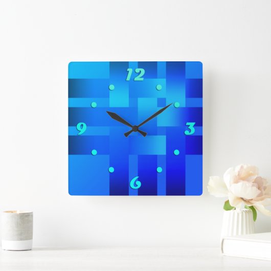 Weven, linten, satin-vierkante muurklok vierkante klok (Huis)