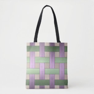 weven met mand, lint tote bag