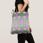 weven met mand, lint tote bag (Dichtbij)