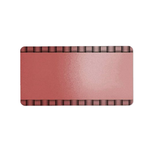 Weven Roze dand Zwart Etiket (Voorkant)