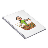 Weven van mandje notitieboek (Rechterzijde)