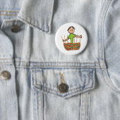 Weven van mandje ronde button 5,7 cm (In situ)