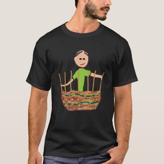 Weven van mandje t-shirt (Voorkant)