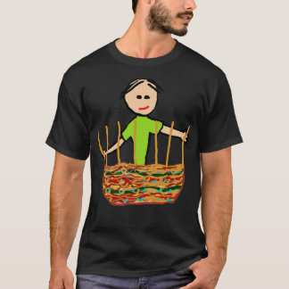 Weven van mandje t-shirt