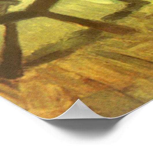 Wever die naar links kijkt Spinnewiel Vincent van Poster (Hoek)