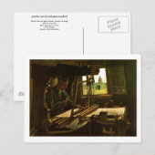 Wever nabij een open venster Van Gogh Fine Art Briefkaart (Voorkant / Achterkant)