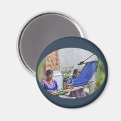 Wevers van Antigua Magneet (Voorkant / Achterkant)