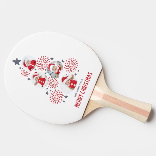 #WeWishYouAMerryChristmasPingPongPaddle Tafeltennisbatje (Zijkant)