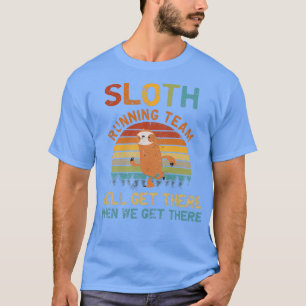 Wex27ll krijg er Funny Running Sloth Team T-shirt