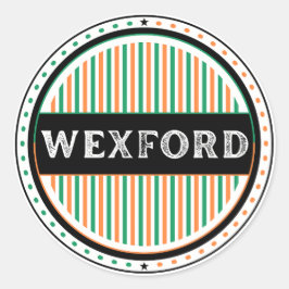 Wexford City Pride Embleem – Ierse Identiteit Ronde Sticker