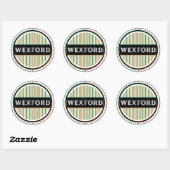 Wexford City Pride Embleem – Ierse Identiteit Ronde Sticker (Vel)