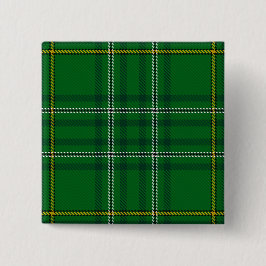 Wexford County Irish Tartan Vierkante Button 5,1 Cm