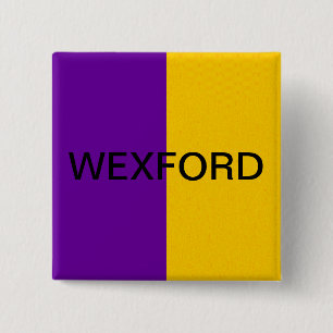 Wexford Flag Pin Badge Vierkante Button 5,1 Cm