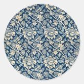 Wey, Behang, 1883 door William Morris Ronde Sticker (Voorkant)