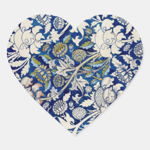 Wey, van William Morris Beauful  Art  Hart Sticker