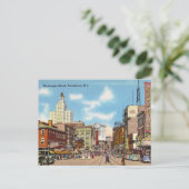 , Weybosset Street, Providence Rhode Island Briefkaart (Staand voorkant)