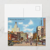 , Weybosset Street, Providence Rhode Island Briefkaart (Voorkant / Achterkant)