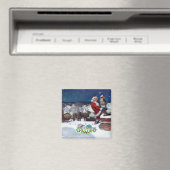 Weyeth - Kerstman levert boeken voor Kerstmis Magneet (Insitu (Vaatwasser))