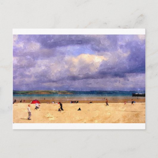 Weymouth Beach Briefkaart (Voorkant)
