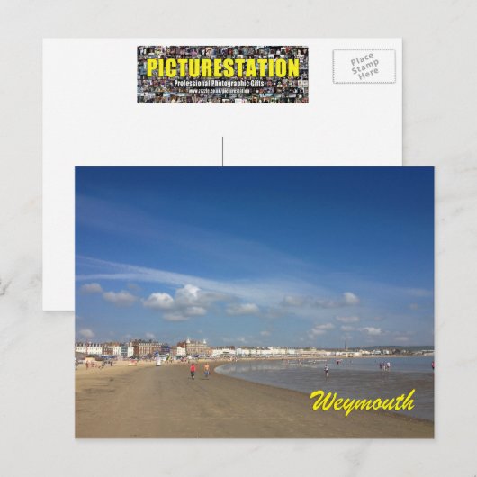 Weymouth Beach Briefkaart (Voorkant / Achterkant)
