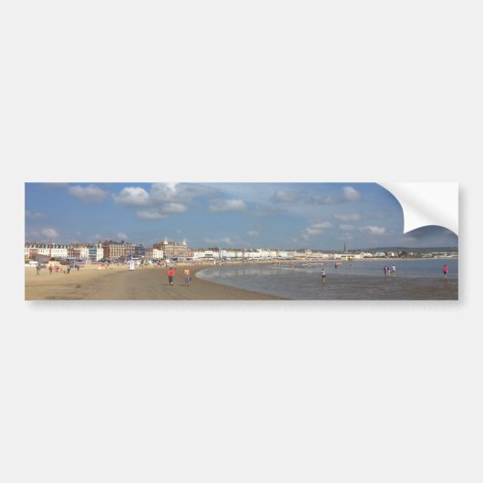 Weymouth Beach Bumpersticker (Voorkant)