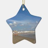 Weymouth Beach Keramisch Ornament (Links)